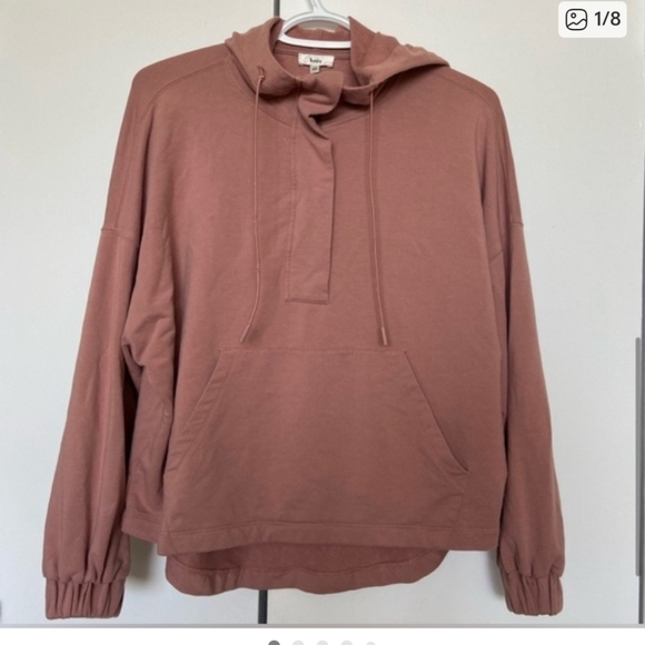 Knix Hoodie On The Go Oversized Pullover Sweatshirt With Pocket 1/4 Zip - Picture 1 of 8